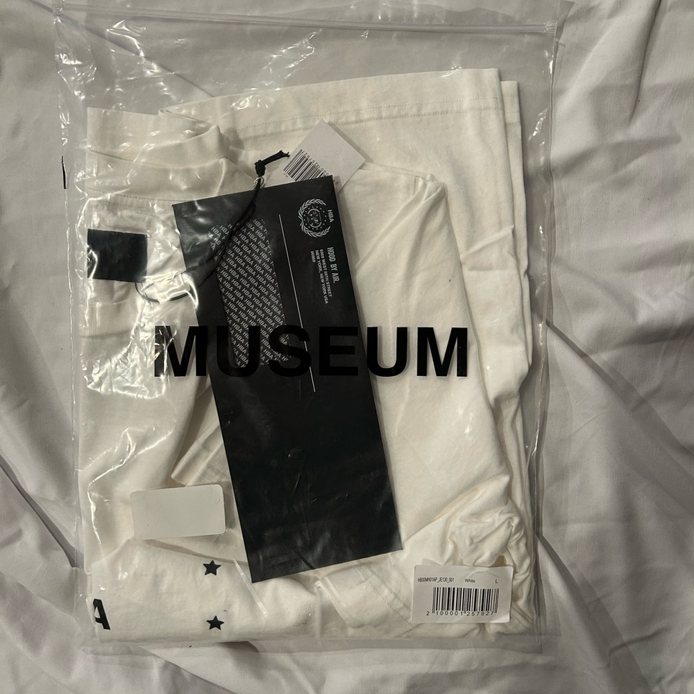 Hood by air brand new white and black t-shirt